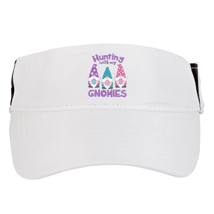 Hunting With My Gnomies Funny Easter Adult Drive Performance Visor