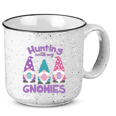Hunting With My Gnomies Funny Easter 15oz Campfire Ceramic Mug