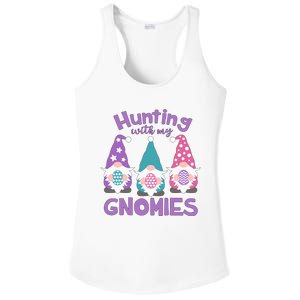 Hunting With My Gnomies Funny Easter Ladies PosiCharge Competitor Racerback Tank