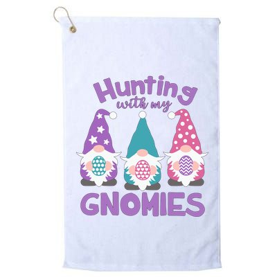 Hunting With My Gnomies Funny Easter Golf Towel