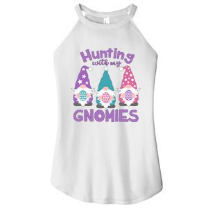 Hunting With My Gnomies Funny Easter Women's Perfect Tri Rocker Tank