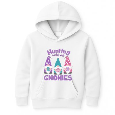 Hunting With My Gnomies Funny Easter Kids Hoodie