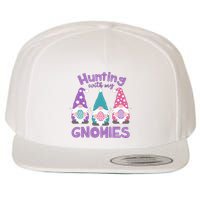 Hunting With My Gnomies Funny Easter Wool Snapback Cap