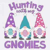 Hunting With My Gnomies Funny Easter Wool Snapback Cap