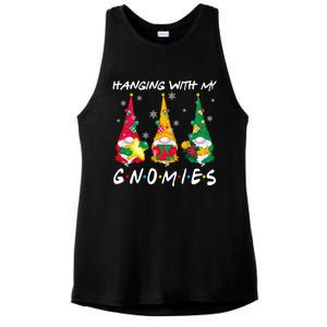 Hanging With My Gnomies Santa Gnomes Light Snow Christmas Gift Ladies PosiCharge Tri-Blend Wicking Tank