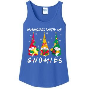 Hanging With My Gnomies Santa Gnomes Light Snow Christmas Gift Ladies Essential Tank