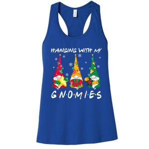 Hanging With My Gnomies Santa Gnomes Light Snow Christmas Gift Women's Racerback Tank