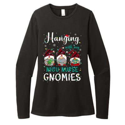 Hanging With My Nicu Nurse Gnomies Christmas Nurse Gnomes Gift Womens CVC Long Sleeve Shirt