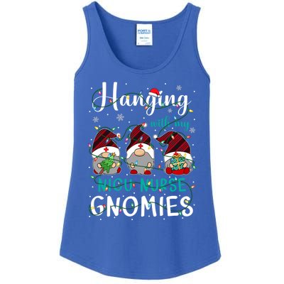 Hanging With My Nicu Nurse Gnomies Christmas Nurse Gnomes Gift Ladies Essential Tank