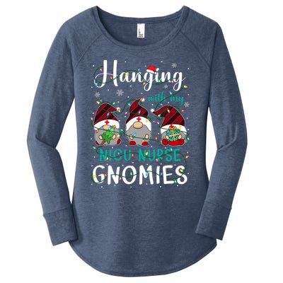 Hanging With My Nicu Nurse Gnomies Christmas Nurse Gnomes Gift Women's Perfect Tri Tunic Long Sleeve Shirt