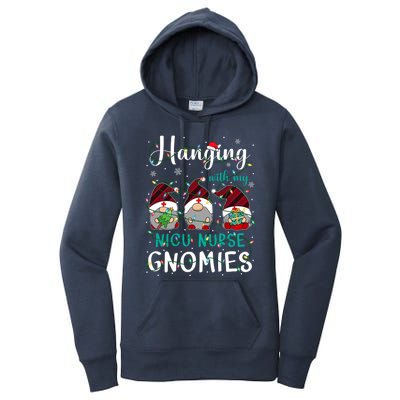 Hanging With My Nicu Nurse Gnomies Christmas Nurse Gnomes Gift Women's Pullover Hoodie