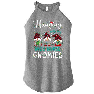 Hanging With My Nicu Nurse Gnomies Christmas Nurse Gnomes Gift Women's Perfect Tri Rocker Tank