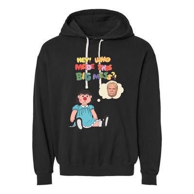 Hey Who Made This Big Mess Doug Edition Garment-Dyed Fleece Hoodie