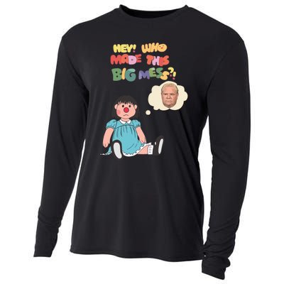 Hey Who Made This Big Mess Doug Edition Cooling Performance Long Sleeve Crew