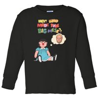 Hey Who Made This Big Mess Doug Edition Toddler Long Sleeve Shirt