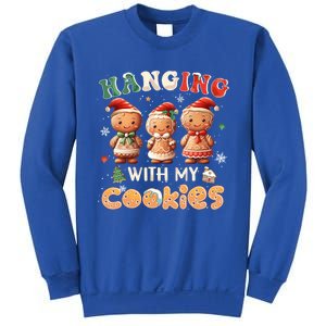 Hanging With My Cookies Funny Santa Cookie Xmas Tree Snow Great Gift Sweatshirt