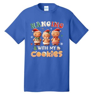 Hanging With My Cookies Funny Santa Cookie Xmas Tree Snow Great Gift Tall T-Shirt