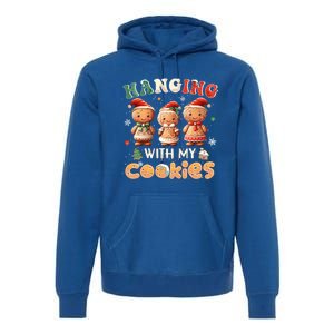 Hanging With My Cookies Funny Santa Cookie Xmas Tree Snow Great Gift Premium Hoodie