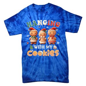 Hanging With My Cookies Funny Santa Cookie Xmas Tree Snow Great Gift Tie-Dye T-Shirt