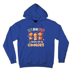 Hanging With My Cookies Funny Santa Cookie Xmas Tree Snow Great Gift Tall Hoodie