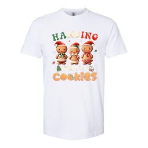 Hanging With My Cookies Funny Santa Cookie Xmas Tree Snow Great Gift Softstyle CVC T-Shirt