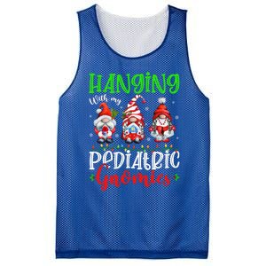 Hanging With My Pediatric Gnomies Cute Xmas Gnome Nurse Cute Gift Mesh Reversible Basketball Jersey Tank