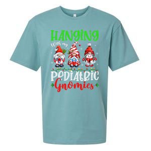 Hanging With My Pediatric Gnomies Cute Xmas Gnome Nurse Cute Gift Sueded Cloud Jersey T-Shirt