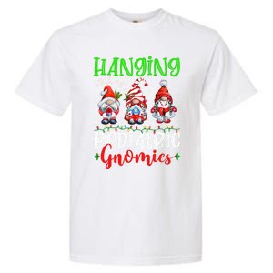 Hanging With My Pediatric Gnomies Cute Xmas Gnome Nurse Cute Gift Garment-Dyed Heavyweight T-Shirt