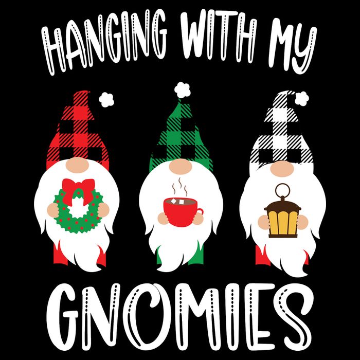 Hanging With My Gnomies, Merry Christmas Gnomes Garden Gnome Impact Tech Backpack