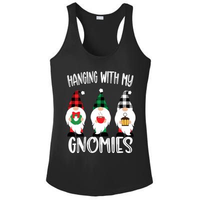 Hanging With My Gnomies, Merry Christmas Gnomes Garden Gnome Ladies PosiCharge Competitor Racerback Tank