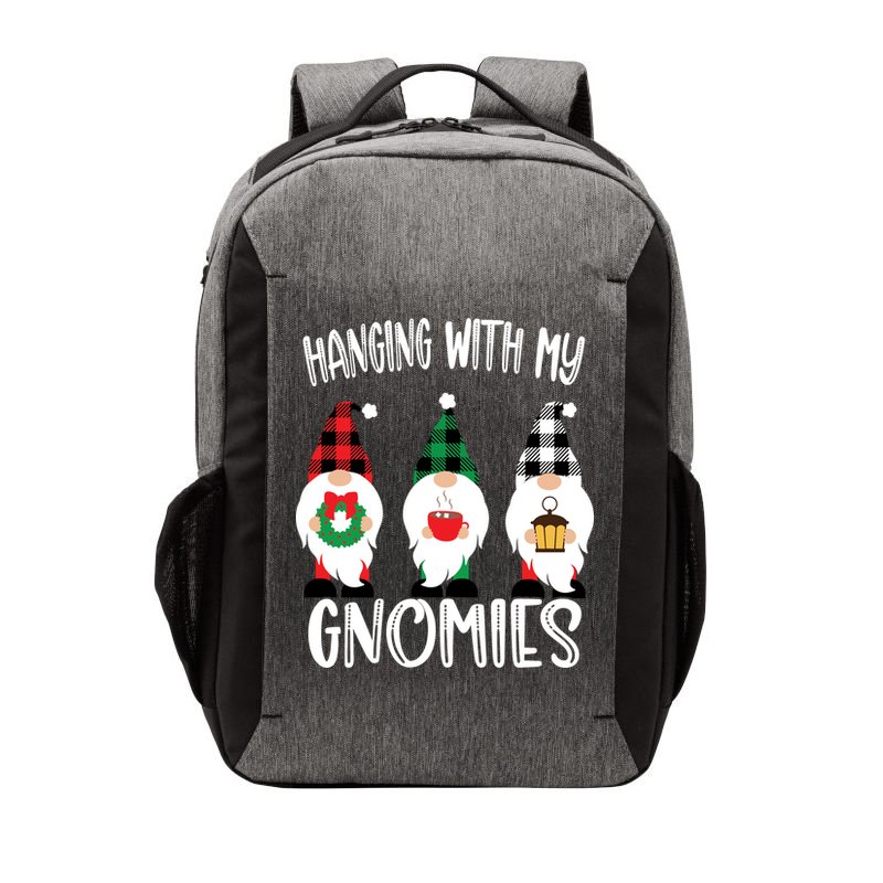 Hanging With My Gnomies, Merry Christmas Gnomes Garden Gnome Vector Backpack