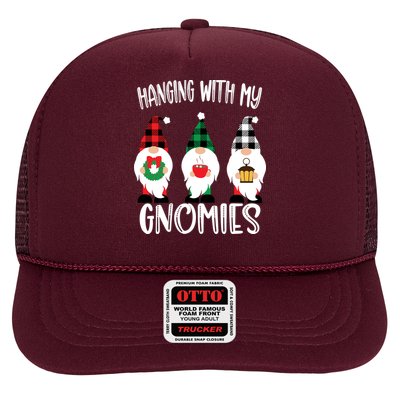 Hanging With My Gnomies, Merry Christmas Gnomes Garden Gnome Trucker Hat