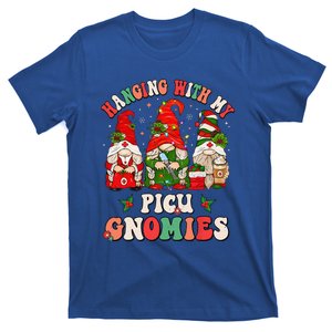 Hanging With My PICU Gnomies Christmas Funny Pediatric Nurse T-Shirt