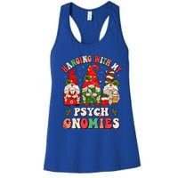 Hanging With My Psych Gnomies Christmas Psychiatric Nurse Women's Racerback Tank