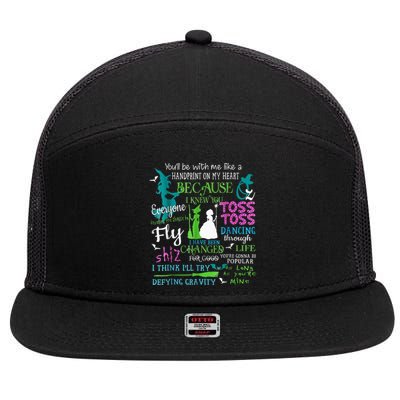 Halloween Wicked Musical 7 Panel Mesh Trucker Snapback Hat