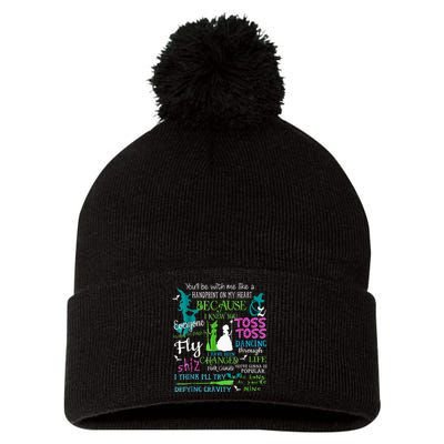 Halloween Wicked Musical Pom Pom 12in Knit Beanie