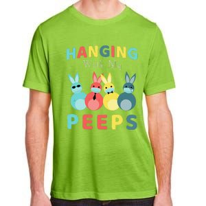 Hanging With My Peeps Colorful Bunny Easter Day Gifts Adult ChromaSoft Performance T-Shirt