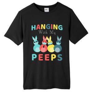 Hanging With My Peeps Colorful Bunny Easter Day Gifts Tall Fusion ChromaSoft Performance T-Shirt