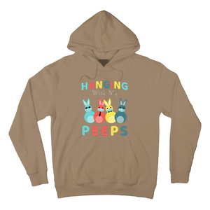 Hanging With My Peeps Colorful Bunny Easter Day Gifts Hoodie