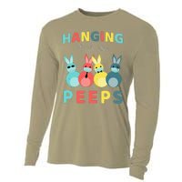 Hanging With My Peeps Colorful Bunny Easter Day Gifts Cooling Performance Long Sleeve Crew