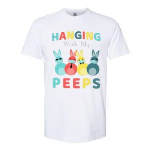 Hanging With My Peeps Colorful Bunny Easter Day Gifts Softstyle CVC T-Shirt