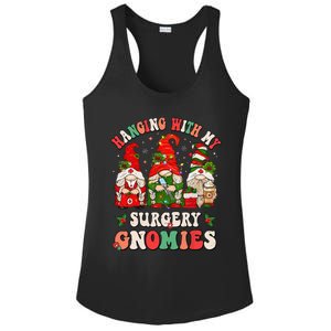 Hanging With My Surgery Gnomies Christmas Surgical Nurse Ladies PosiCharge Competitor Racerback Tank