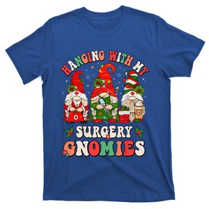 Hanging With My Surgery Gnomies Christmas Surgical Nurse T-Shirt