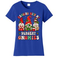 Hanging With My Surgery Gnomies Christmas Surgical Nurse Women's T-Shirt