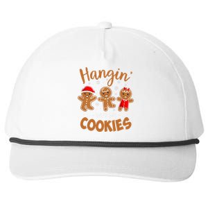 Hangin With My Cookies Gingerbread Christmas Teacher Snapback Five-Panel Rope Hat