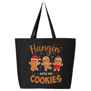 Hangin With My Cookies Gingerbread Christmas Teacher 25L Jumbo Tote