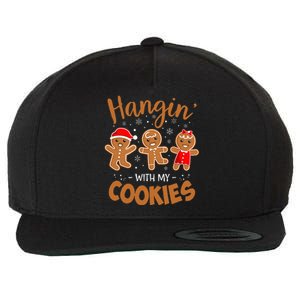 Hangin With My Cookies Gingerbread Christmas Teacher Wool Snapback Cap