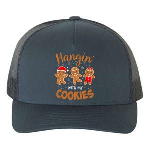 Hangin With My Cookies Gingerbread Christmas Teacher Yupoong Adult 5-Panel Trucker Hat