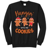 Hangin With My Cookies Gingerbread Women Christmas Teacher Sweatshirt