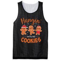 Hangin With My Cookies Gingerbread Women Christmas Teacher Mesh Reversible Basketball Jersey Tank